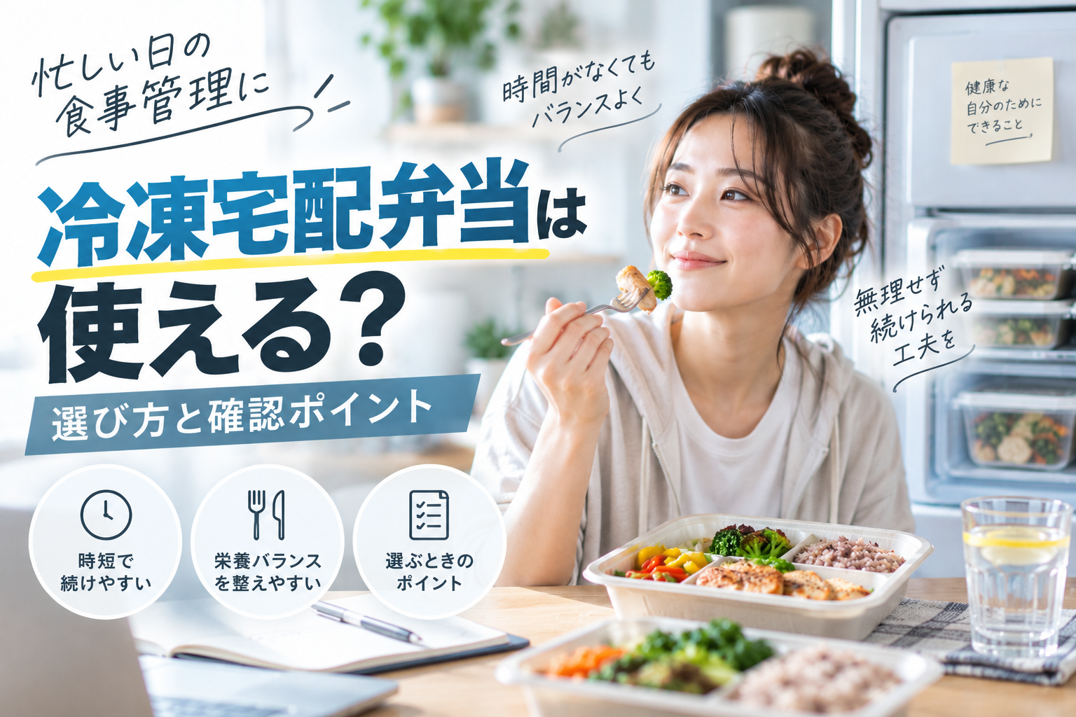 忙しい日の食事管理に冷凍宅配弁当は使える?選び方とマッスルデリの確認ポイント